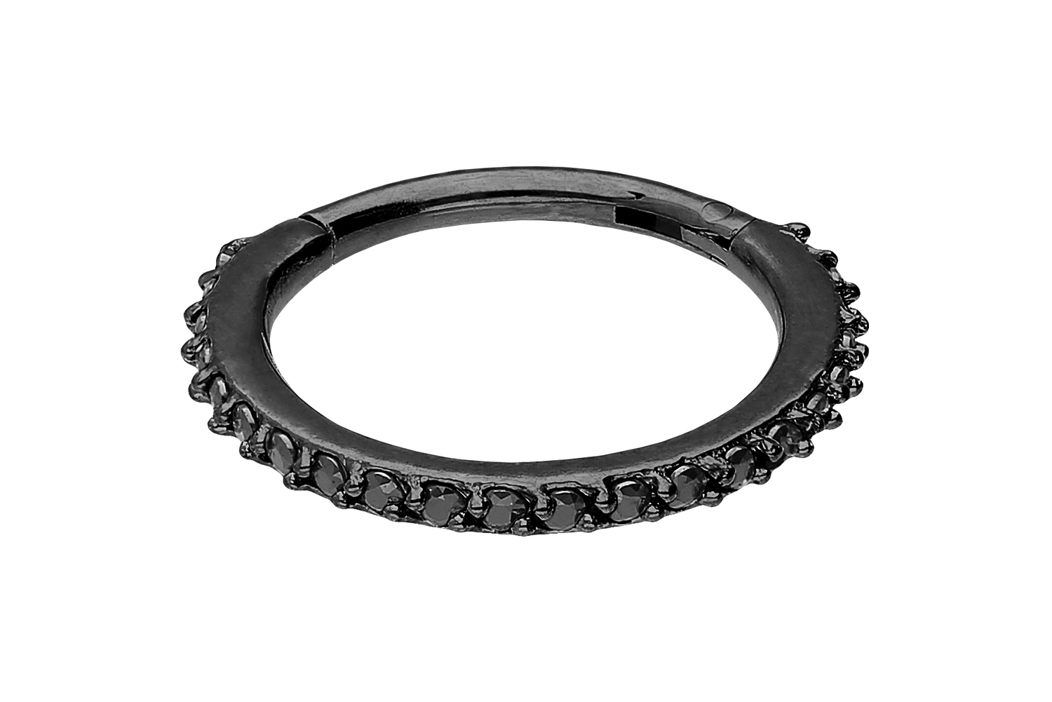 Chirurgenstahl Segmentring Clicker Piercing EINGEFASSTE KRISTALLE ++SALE++